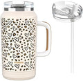 Hydraful 64 oz Tumbler with Handle and Straw - 100% Leak-Proof - Insulated Cup Reusable Stainless Steel Large Water Bottle Travel Mug for Gym, Hiking, and Camping - Gifts for Women Men Him Her by Hydraful