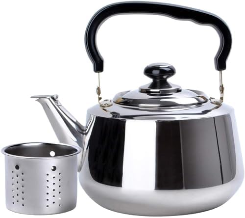 Aramco WLA018 Tea Kettle with Strainer, Stainless Steel, 2.2 L, 2.2-Liters by Aramco-Imports