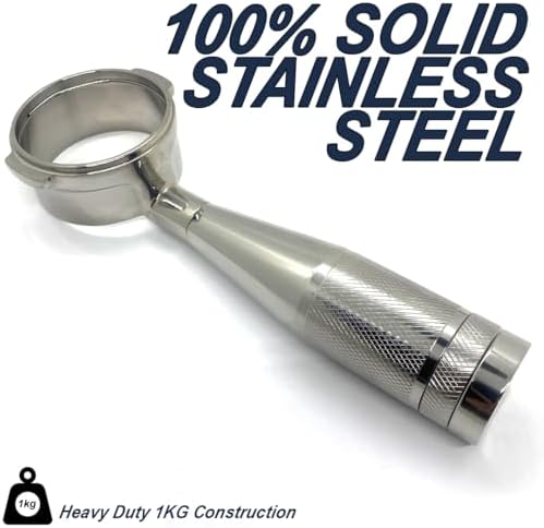 Divine Steel Integrated WDT Portafilter 100% Stainless Steel - Durable, Rust-Resistant, All-Metal Design for Precision Brewing (58mm for Sage/Breville Dual Boiler (Bottomless)) - Image 2