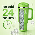 Farsea 40oz Insulated Stainless Steel Travel Tumbler with Handle & Straw - Image 6