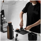 Espresso Tamping Mat Coffee Tamper Station Silicone Food Grade Pad Cafe Bar Home Kitchen Accessories(1pcs Black A) - Image 7
