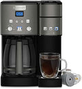 Cuisinart Coffee Maker,12 Cup with 3 Single-Size Brewers, 6, 8, 12 oz, Black/Stainless Steel, SS-15BKSP1 by Cuisinart