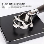 Stainless Steel Coffee Espresso Naked 54mm Custom Bottomless Portafilter, Compatible For Breville, 820/840/870/875/880/450/550(B cup basket) - Image 2