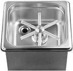 YBB Pitcher Glass Rinser, Cup Bottle Cleaning Washer 304 Stainless Steel Home Cafe Bar Sink Rinser for Coffee Milk Juice Wine Beer Tea (Silver121) by YBB