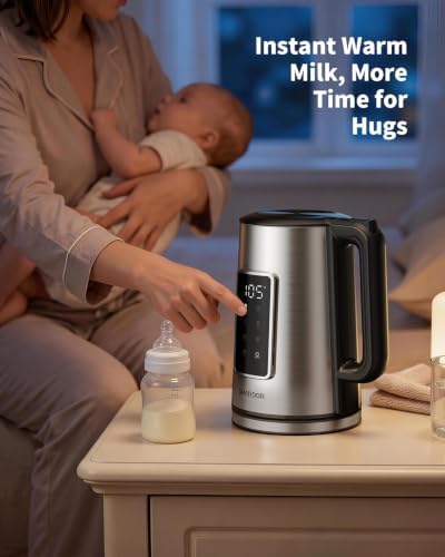 SHARDOR Electric Kettle 1.7L Stainless Steel, One Touch Start, Auto Shut-Off - Image 5