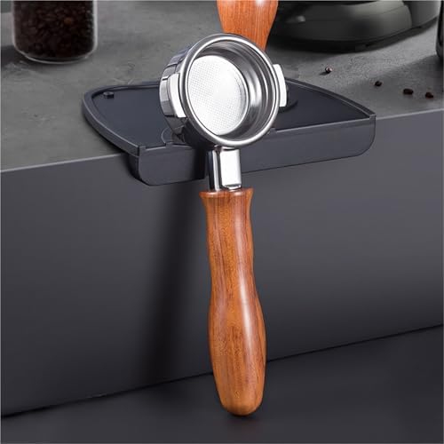 58mm Bottomless Coffee Portafilter,Compatible For La Marzocco，2-ear Steel Modified Solid Wood Handle Filter Barista Tool(Style a) - Image 3