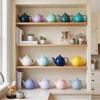 Sweese Porcelain Teapot 27 oz with Infuser for Loose Leaf Tea, Bluish Grey - Image 7