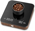 KitchenTour Coffee Scale with Timer, Small Espresso Scale 0.1g/2kg, Wood by KKitchenTour