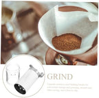 Manual Coffee Grinder Stainless Steel Hand Crank for Beans Camping Xmas - Image 3