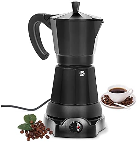 SHANGSKY Coffee Pot Electric Moka Pot 6 Cup, Aluminum Espresso Coffee Maker by SHANGSKY
