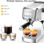 MAttinata 1662L Espresso Machine 20 Bar, Espresso Maker with Steam Wand - Image 5
