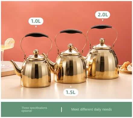 Thickened Teapot with Removable Infuser Stainless Steel for Hotels Restaurants(Silver,1.5L) - Image 7