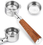 Bottomless Portafilter 54mm with 3 Ears, Replacement Bottomless portafilter Compatible with Breville Barista and 54mm Machines, Filter Basket Included by CHEERWE