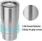 DOMICARE 20oz Tumbler with Lid Stainless Steel Tumblers Bulk, Double Wall Vacuum Insulated Coffee Travel Mug, 12 Count (Pack of 1) Stainless Steel - Image 2