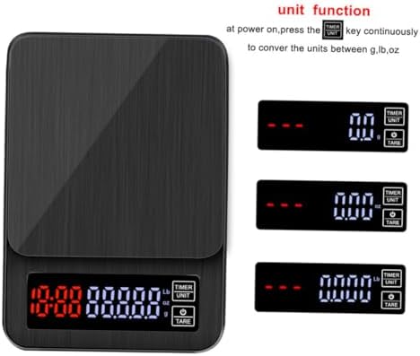 Electronic Coffee Scale 5kg Capacity with Timer, Precision Sensors - Image 4