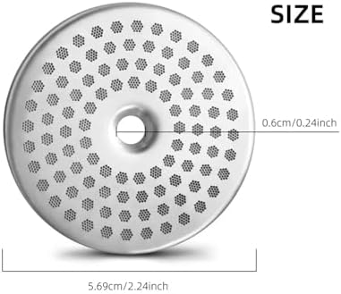 57MM Water Distribution Net Coffee Machine Brewing Head Filter Net Stainless Steel,Compatible For La Marzocco, Machines，Water Flows Evenly(2pcs) - Image 3