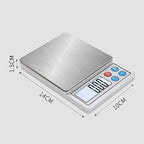 Kitchen Food Scales Kitchen Weighing 600G 1/3Kg Electronic Scales Pocket Digital Scales Jewellery Kitchen Food Scales Durable(Bianco 2kg/0.1g) - Image 4