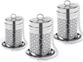 3PCS Tea Strainers for Loose Tea,Loose leaf tea infuser,Extra Fine Mesh Tea Infuser, 304 Stainless Steel & Updated Slim Threaded Lid, Loose Leaf Tea Steeper by Unknown