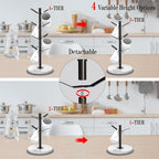Marble Mug Holder Tree with 2–8 Adjustable Hooks - Image 6