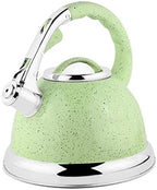 Stove Top Kettle Tea Kettle Stove Top Whistling Kettle 304 Stainless Steel Teakettle Teapot Ergonomic Handle Stovetop Hot Kettle Teapot (Grün) by Unknown