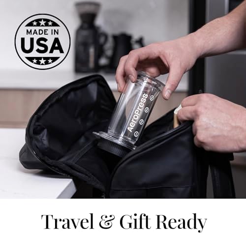 AeroPress Clear Coffee Maker and Carafe Bundle, French Press Coffee Maker, Premium Coffee Press for Smooth Coffee Without Grit or Bitterness, Small Portable, Ideal for Camping & Travel - Image 6