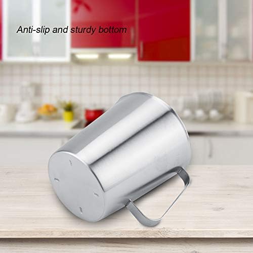 GOWENIC 2000ml Stainless Steel Measuring Cup, Large Milk Frothing Pitcher Jug for Latte Coffee Art,Steaming Pitcher for by GOWENIC
