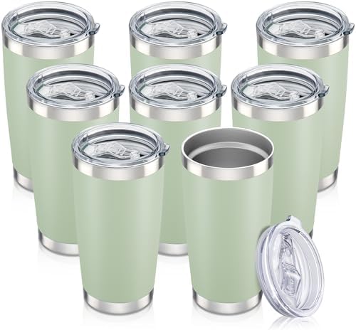 20 oz Tumbler with Lid Stainless Steel Insulated Tumblers Bulk Cups Mug by Orebigo