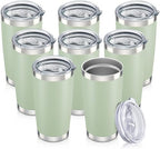 20 oz Tumbler with Lid Stainless Steel Insulated Tumblers Bulk Cups Mug by Orebigo