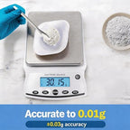 Lab Analytical Balance Scale 5000g x 0.01g High Precision Laboratory Analytical Scale – Lab Jewelry Scientific Use - Image 2