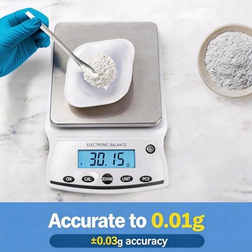Lab Analytical Balance Scale 5000g x 0.01g High Precision Laboratory Analytical Scale – Lab Jewelry Scientific Use - Image 2
