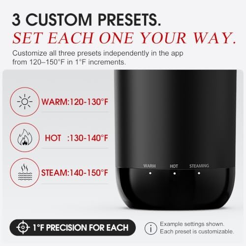 VSITOO S5 16oz Self Heating Travel Mug, Car & Desktop Charging Included - Image 3