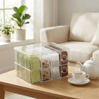 16 Compartment Acrylic Tea Bag Organizer with Lid (2 Pack) - Image 6