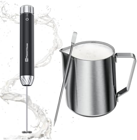 12OZ Pitcher & Stepless Speed Control Milk Frother by MaestriHouse