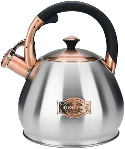 Tea Kettle Stovetop Whistling Kettle Teapot, 3Quart Tea Pot Stainless Steel Teakettle for Stove Top with Heat Proof Ergonomic Handle by Unknown