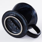 Asayu Japan Ceramic Coffee Pour Over Maker Set in Dark Navy Blue - Image 4