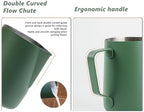 Milk Frother Cup 12oz/20oz Milk Frothing Pitcher Stainless Steel Milk Steaming Pitcher,Espresso Pitcher for Coffee Latte Art,Premium Barista Tools (Color : Black, Size : 600ml/20oz) - Image 3