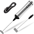 Stainless Steel Motor Milk Frother - Handheld Frother Whisk, Milk Foamer Frother, Mini Blender and Electric Mixer for Coffee, Frappe, Latte, Matcha by Unknown