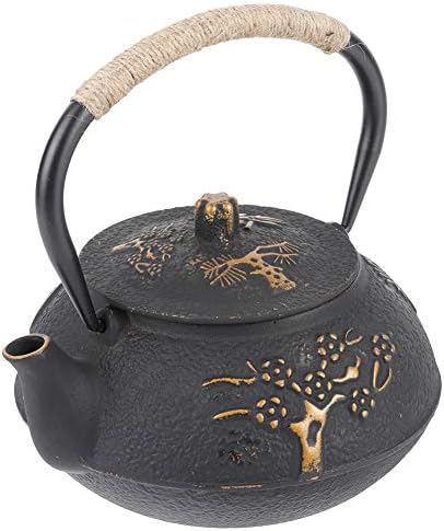 Cast Iron Teapot 0.9L | Long - lasting Japanese Tetsubin Kettle for Induction Cooker/Stove | Heat Retention Iron Pot for Tea Lovers | Elegant Home Decor & Present - Image 2