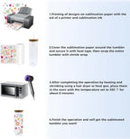 4 Pack 25 OZ Sublimation Glass Cups with Bamboo Lids & Straws - Image 4