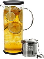 FORLIFE LUCENT Glass Iced Tea Jug with Capsule Infuser, 48-Ounce, Charcoal by Unknown