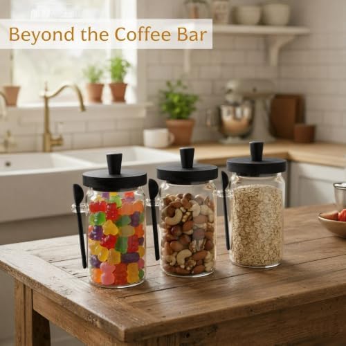 3-Pack 30oz Glass Coffee Container Set - Image 7