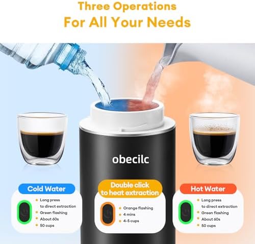 3 in 1Portable Coffee Maker for Travel,20 Bar Portable Espresso Machine - Image 2