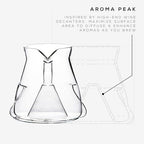 ICOSA Brewhouse Avensi Wave Cyclone Coffee Server - Standard 18.6oz/550ml - Image 2