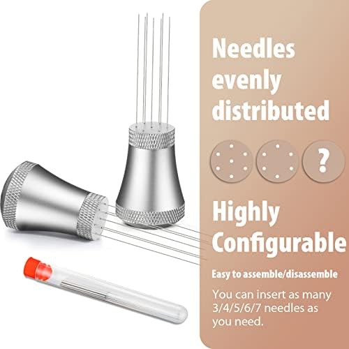 54mm Dosing Funnel and Espresso Distribution Tool Set, Magnetic Coffee Funnel, Espresso Tools Espresso Accessories (Silver) - Image 5