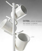 VROOMIUM Ceramic Coffee Mug Holder,Extra-Large and Stable, Fits 20oz, White - Image 6
