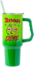Silver Buffalo Shrek Beware Ogre, Stainless Steel Tumbler, 40oz by SilverBuffalo