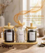 3-Pack 20oz Glass Coffee Container Set - Image 4