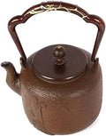 Cast Iron Tetsubin Teapot Cast Iron Tea Kettle for Loose Leaf Tea, Japanese Small Vintage Heat Resistant Tea Maker for Party Office Home-1.3 L/107 by Unknown