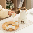 CHENP.HMC Porcelain Tea Sets Tea Warmer Set (Pure White) - Image 4