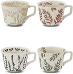 11 oz Ceramic Coffee Mug, Stoneware Teacup with Handle by LINVIA